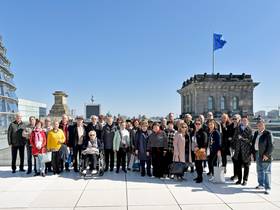 Besuchergruppe des Deutsch-Russischen Zentrums (DRZ) am 1. April 2019 im Deutschen Bundestag.